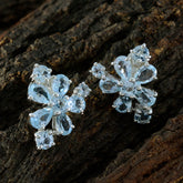 Genesis Blue Minimal Stud Earrings for Everyday Glam